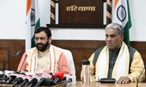 कांग्रेस सरकार ने गरीबों पर अत्याचार किया - नायब सिंह
