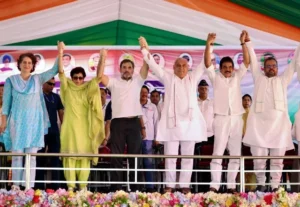 राहुल गांधी ने हरियाणा में विजय संकल्प यात्रा की शुरू