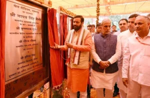 मुख्यमंत्री ने होडल में तीन विकास परियोजनाओं का किया उद्घाटन