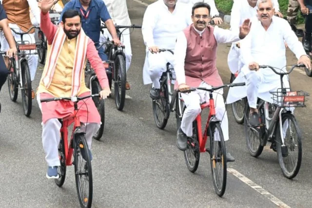 हरियाणा विधानसभा की पहल नशा मुक्ति व पर्यावरण संरक्षण के लिए साइकिल यात्रा