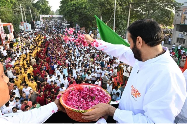 पीएम मोदी के जन्मदिन पर कुरुक्षेत्र में उत्साह के साथ दौड़ी ‘नमो युवा रन’