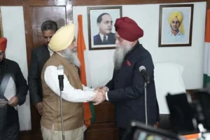 पंजाब विधानसभा में AAP विधायक हरमीत सिंह संधू का शपथ ग्रहण समारोह