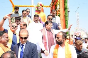 अन्नामय्या जिले में अटल-मोदी सुशासन यात्रा, सीएम धामी ने की जनसभा