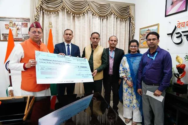 मुख्यमंत्री राहत कोष में योगदान पर सीएम धामी ने केनरा बैंक का आभार जताया